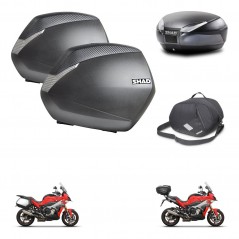 SHAD Rear trunk + side cases + internal bag + mounting hardware + 3p hardware SH36 SH 36 SH48 DARK GREY PREMIUM KIT-273303