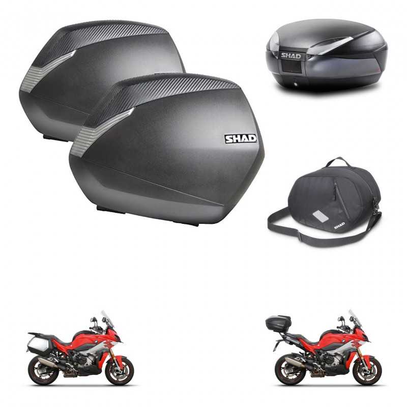 SHAD Rear trunk + side cases + internal bag + mounting hardware + 3p hardware SH36 SH 36 SH48 DARK GREY PREMIUM KIT-273303