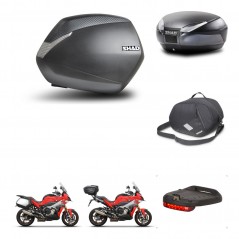 SHAD Rear trunk + side cases + accessories + mounting hardware + 3p hardware SH36 SH 36 SH48 DARK GREY PREMIUM KIT-273312