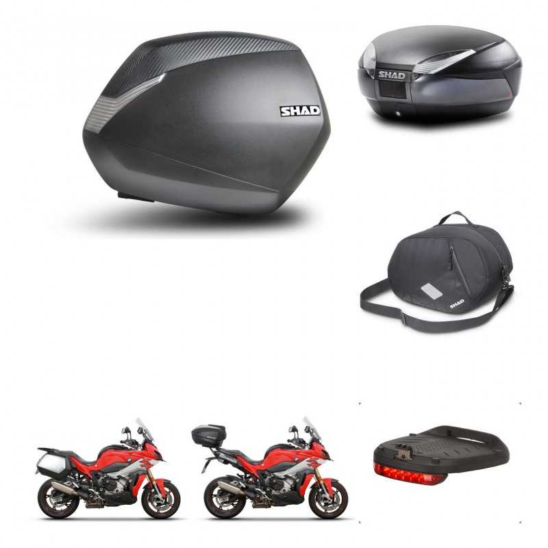 SHAD Rear trunk + side cases + accessories + mounting hardware + 3p hardware SH36 SH 36 SH48 DARK GREY PREMIUM KIT-273312