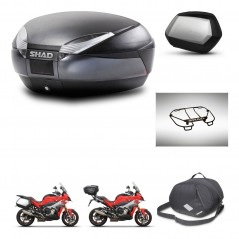 SHAD Side cases + rear trunk + accessories + mounting hardware + 3p hardware SH48 DARK GREY PREMIUM SC SH35 PREMIUM KIT-273345