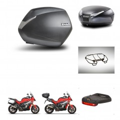 SHAD Baul trasero + maletas laterales accesorios herraje montaje 3p SH36 SH 36 SH48 DARK GREY PREMIUM KIT-273349