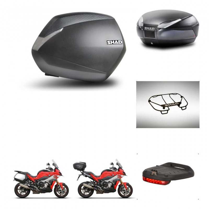 SHAD Baul trasero + maletas laterales accesorios herraje montaje 3p SH36 SH 36 SH48 DARK GREY PREMIUM KIT-273349