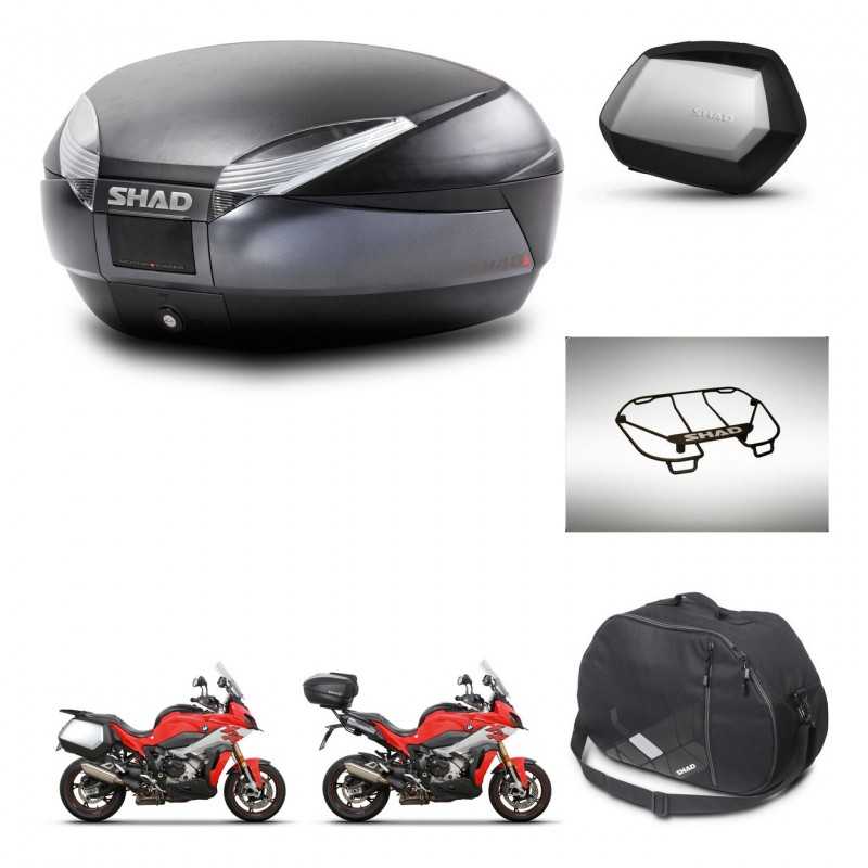 SHAD Side cases + rear trunk + accessories + mounting hardware + 3p hardware SH48 DARK GREY PREMIUM SC SH35 PREMIUM KIT-273364