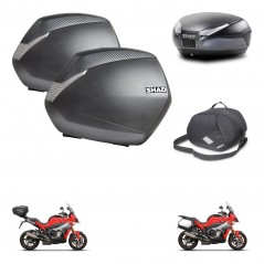 SHAD Rear trunk + side cases + internal bag + 3p hardware + mounting hardware SH36 SH 36 SH48 DARK GREY PREMIUM KIT-273375