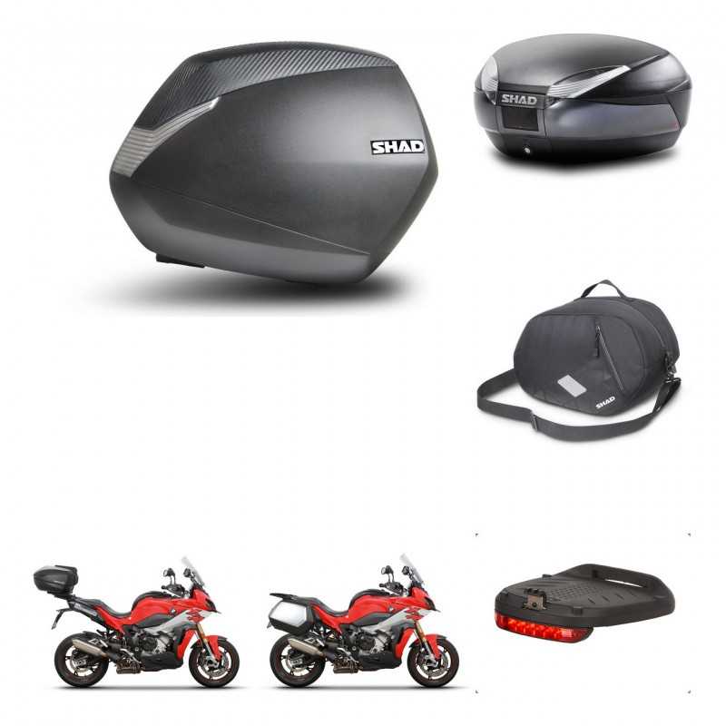 SHAD Baul trasero + maletas laterales accesorios herraje 3p montaje SH36 SH 36 SH48 DARK GREY PREMIUM KIT-273384