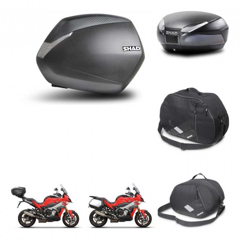 SHAD Rear trunk + side cases + accessories + 3p hardware + mounting hardware SH36 SH 36 SH48 DARK GREY PREMIUM KIT-273393
