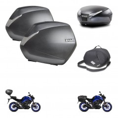 SHAD Baul trasero + maletas laterales bolsa interna herraje 3p montaje SH36 SH 36 SH48 DARK GREY PREMIUM KIT-273447