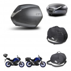 SHAD Rear trunk + side cases + accessories + 3p hardware + mounting hardware SH36 SH 36 SH48 DARK GREY PREMIUM KIT-273465