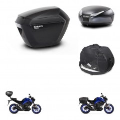 SHAD Rear trunk + side cases + internal bag + 3p hardware + mounting hardware SH23 SH48 DARK GREY PREMIUM KIT-273467