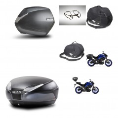 SHAD Rear trunk + side cases + accessories + 3p hardware + mounting hardware SH36 SH 36 SH48 DARK GREY PREMIUM KIT-273501