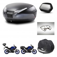 SHAD Side cases + rear trunk + accessories + 3p hardware + mounting hardware SH48 DARK GREY PREMIUM SC SH35 PREMIUM KIT-273508