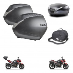 SHAD Rear trunk + side cases + internal bag + 3p hardware + mounting hardware SH36 SH 36 SH48 DARK GREY PREMIUM KIT-273591
