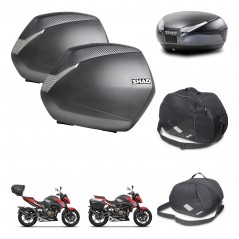 SHAD Rear trunk + side cases + accessories + 3p hardware + mounting hardware SH36 SH 36 SH48 DARK GREY PREMIUM KIT-273609