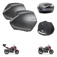 SHAD Rear trunk + side cases + internal bag + 3p hardware + mounting hardware SH36 SH 36 SH48 DARK GREY PREMIUM KIT-273610