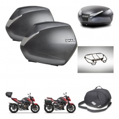 SHAD Rear trunk + side cases + accessories + 3p hardware + mounting hardware SH36 SH 36 SH48 DARK GREY PREMIUM KIT-273627