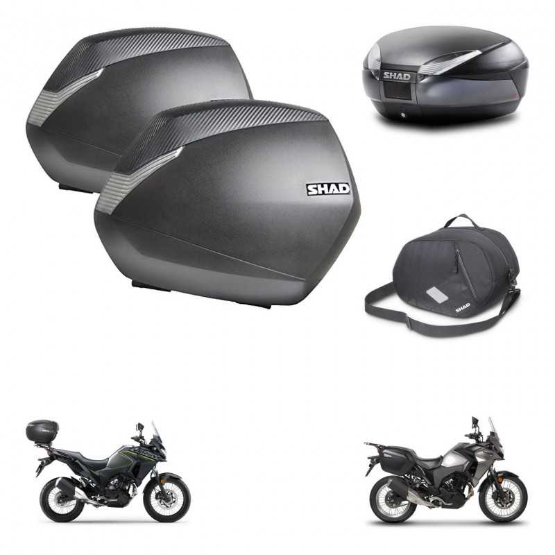 SHAD Rear trunk + side cases + internal bag + 3p hardware + mounting hardware SH36 SH 36 SH48 DARK GREY PREMIUM KIT-273663