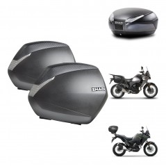 SHAD Rear trunk + side cases + 3p hardware + mounting hardware SH36 SH 36 SH48 DARK GREY PREMIUM KIT-273664