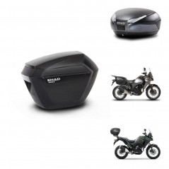 SHAD Rear trunk + side cases + 3p hardware + mounting hardware SH23 SH48 DARK GREY PREMIUM KIT-273665