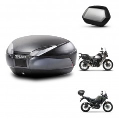 SHAD Side cases + rear trunk + 3p hardware + mounting hardware SH48 DARK GREY PREMIUM SC SH35 PREMIUM KIT-273670