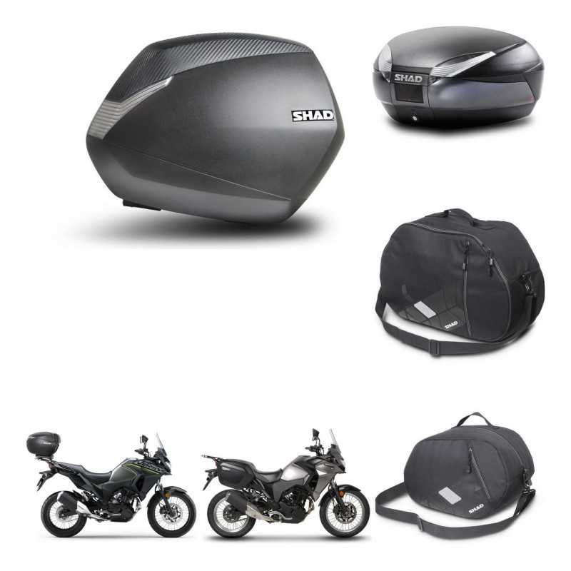 SHAD Rear trunk + side cases + accessories + 3p hardware + mounting hardware SH36 SH 36 SH48 DARK GREY PREMIUM KIT-273681