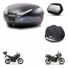 SHAD Side cases + rear trunk + inner bag + 3p hardware + mounting hardware SH48 DARK GREY PREMIUM SC SH35 PREMIUM KIT-273688