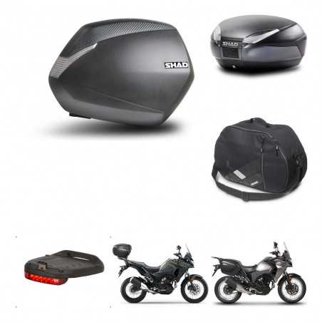 SHAD Rear trunk + side cases + accessories + 3p hardware + mounting hardware SH36 SH 36 SH48 DARK GREY PREMIUM KIT-273691