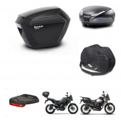 SHAD Baul trasero + maletas laterales accesorios herraje 3p montaje SH23 SH48 DARK GREY PREMIUM KIT-273692