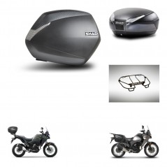 SHAD Rear trunk + side cases + upper rack rack + 3p hardware + mounting hardware SH36 SH 36 SH48 DARK GREY PREMIUM KIT-273700