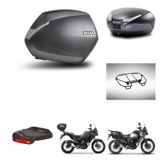 SHAD Baul trasero + maletas laterales accesorios herraje 3p montaje SH36 SH 36 SH48 DARK GREY PREMIUM KIT-273709