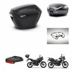 SHAD Baul trasero + maletas laterales accesorios herraje 3p montaje SH23 SH48 DARK GREY PREMIUM KIT-273710