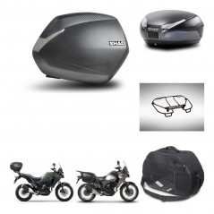 SHAD Rear trunk + side cases + accessories + 3p hardware + mounting hardware SH36 SH 36 SH48 DARK GREY PREMIUM KIT-273718