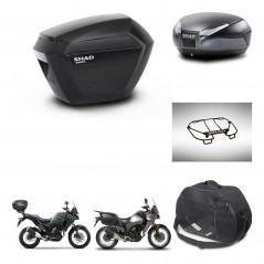 SHAD Baul trasero + maletas laterales accesorios herraje 3p montaje SH23 SH48 DARK GREY PREMIUM KIT-273719