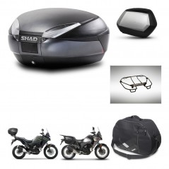 SHAD Side cases + rear trunk + accessories + 3p hardware + mounting hardware SH48 DARK GREY PREMIUM SC SH35 PREMIUM KIT-273724