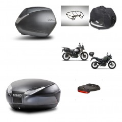 SHAD Baul trasero + maletas laterales accesorios herraje 3p montaje SH36 SH 36 SH48 DARK GREY PREMIUM KIT-273727