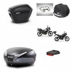 SHAD Baul trasero + maletas laterales accesorios herraje 3p montaje SH23 SH48 DARK GREY PREMIUM KIT-273728