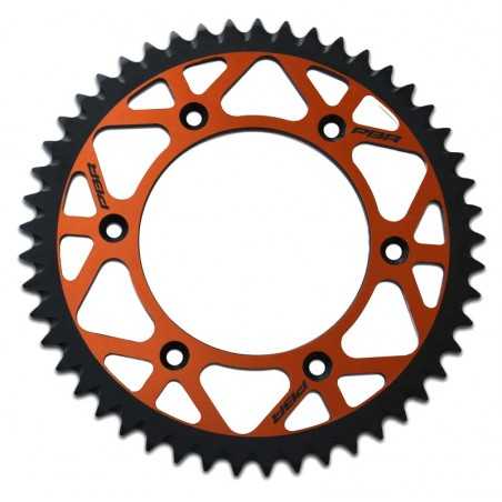 PBR Self-cleaning anodized aluminum transmission ring gear 520 TWIN ULTRA-LIGHT 4649 4090014951VAR