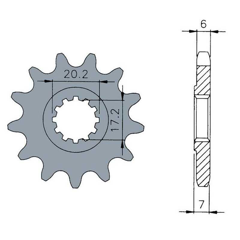 TECNIUM Standard steel pinion 1120 420 1074263001