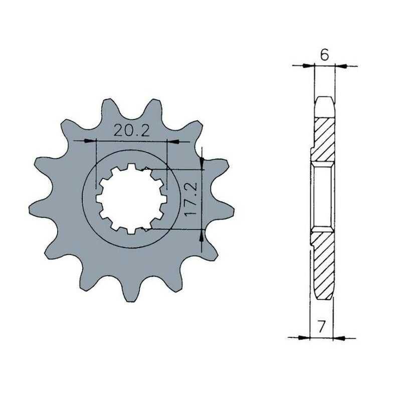 TECNIUM Standard steel pinion 1120 420 1074263002