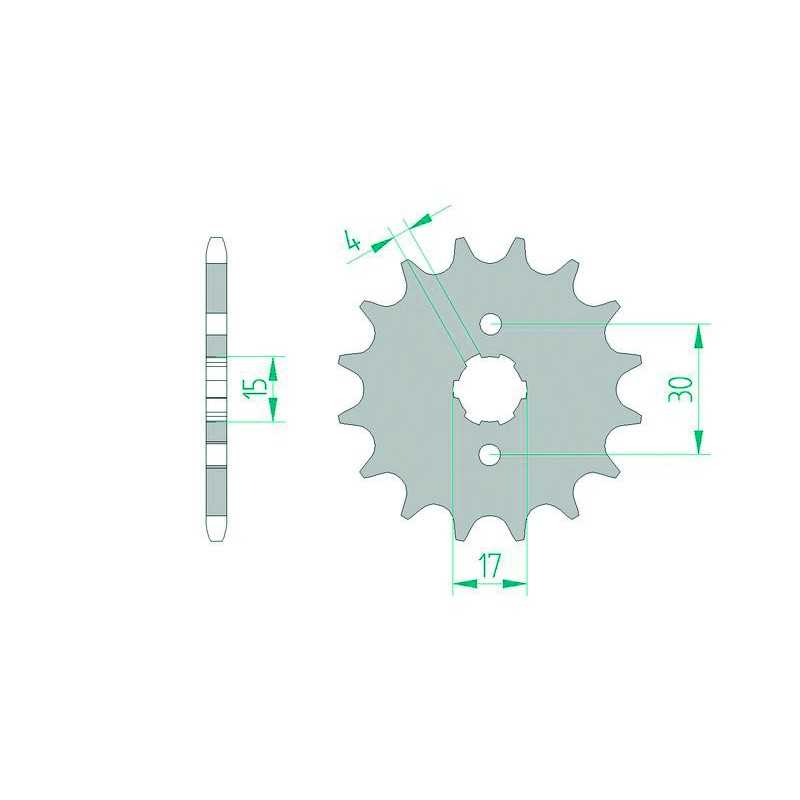 AFAM Standard steel pinion 20101 420 1074446001