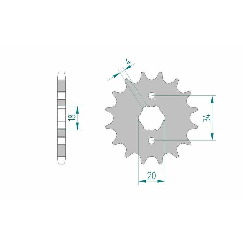 AFAM Standard steel pinion 20200 428 1074535001