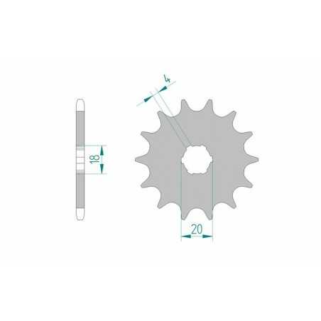 AFAM Standard steel pinion 20303 520 1074666001