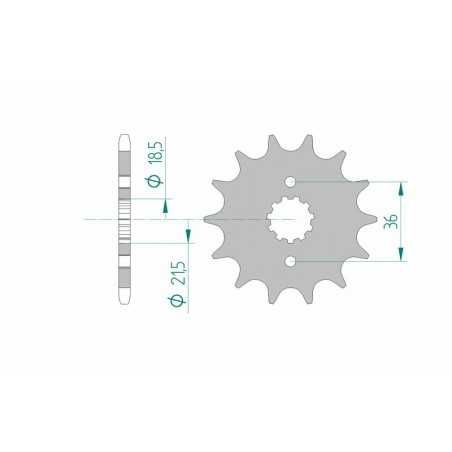 AFAM Standard steel pinion 20304 520 1074677001