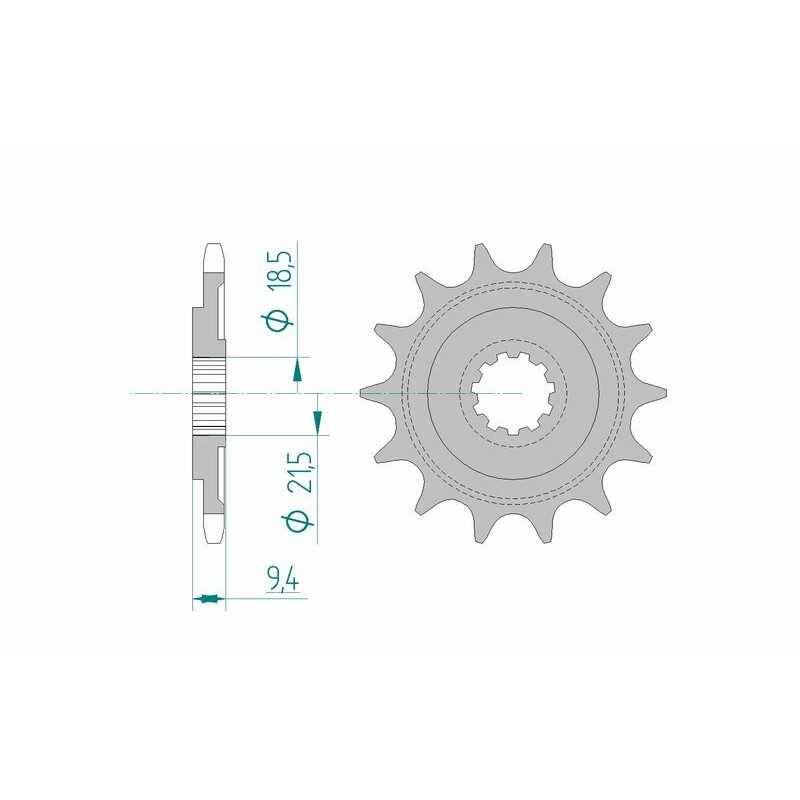 AFAM Standard steel pinion 20310 520 1074732002