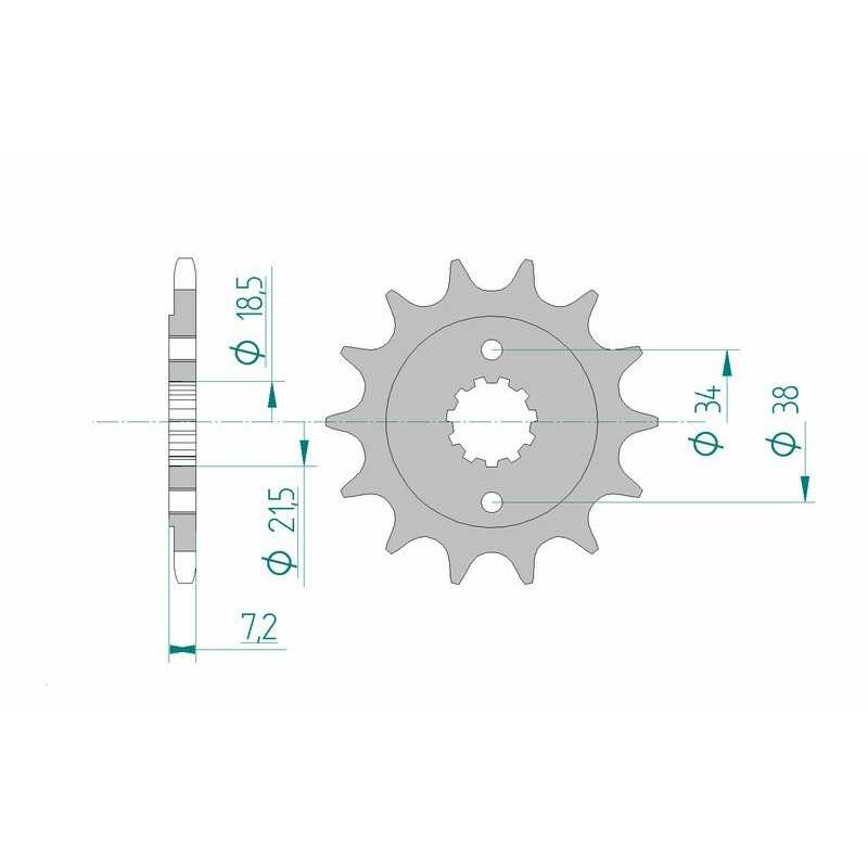 AFAM Standard steel pinion 20320 520 1074796001