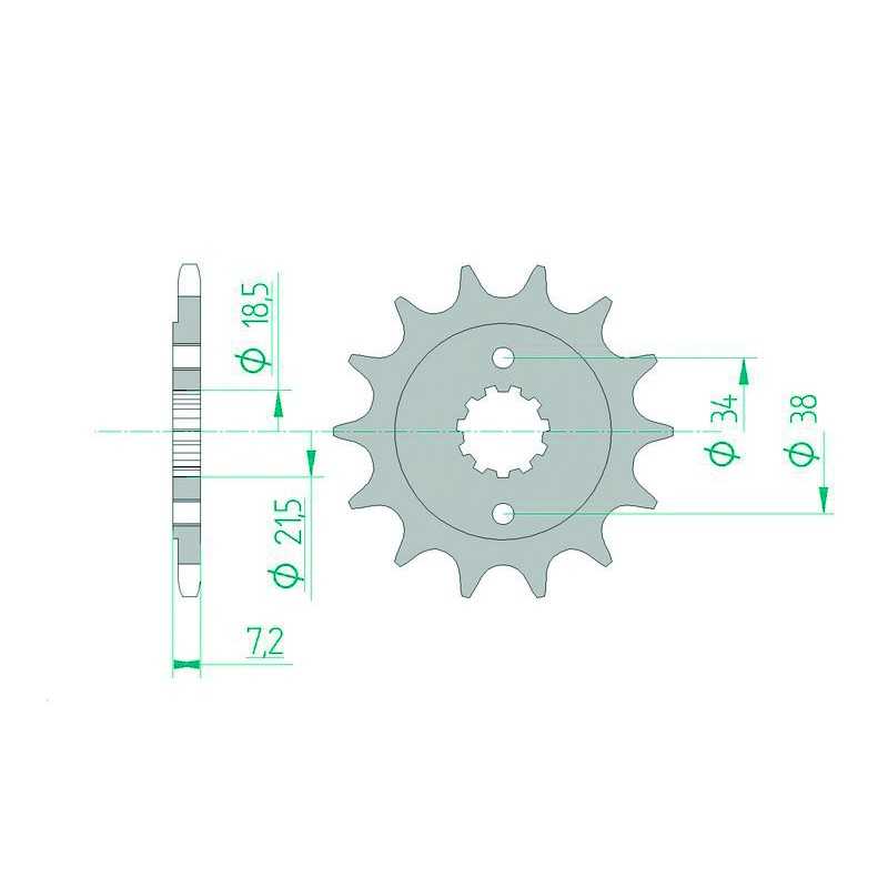 AFAM Standard steel pinion 20320 520 1074796002