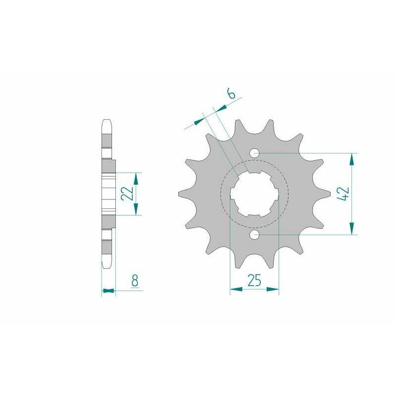 AFAM Standard steel pinion 20500 520 1074894001