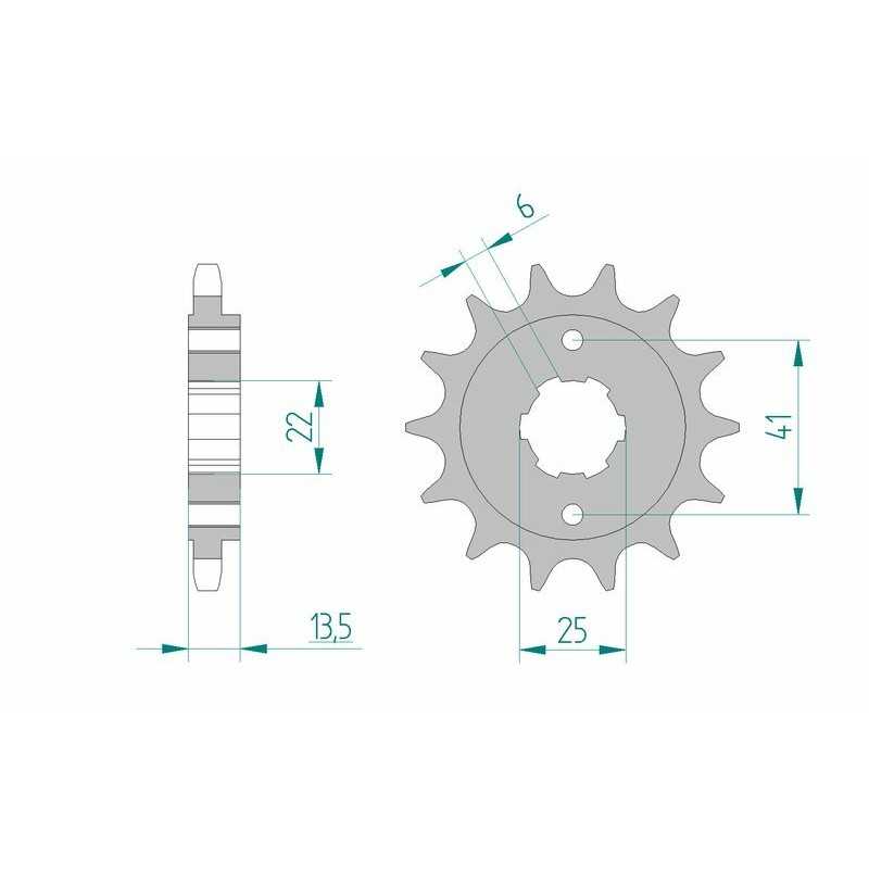 AFAM Standard steel pinion 20506 525 1074938002