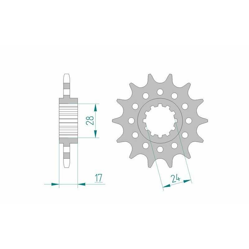 AFAM Standard steel pinion 20511 520 1074993001