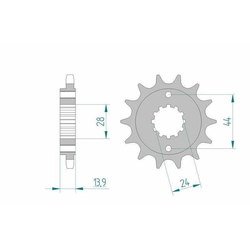 AFAM Standard steel pinion 20606 525 1075103001